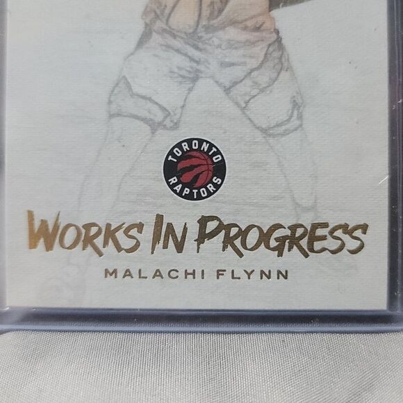 2020-21 Panini Court Kings "Works in Progress" Malachi Flynn rookie card no. 24 - Picture 2 of 7